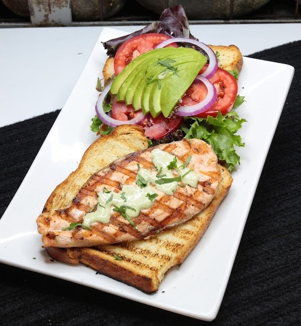Seafood Restaurants In South Bay: BlueSalt Fish Grill Salmon Sandwich
