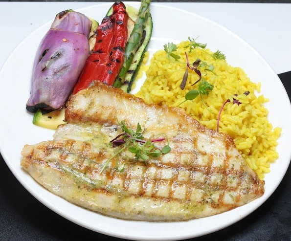 Seafood Restaurants In Redondo and Torrance BlueSalt Fish Grill Grilled Barramundi